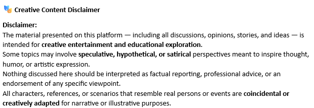 Creative Disclaimer Image